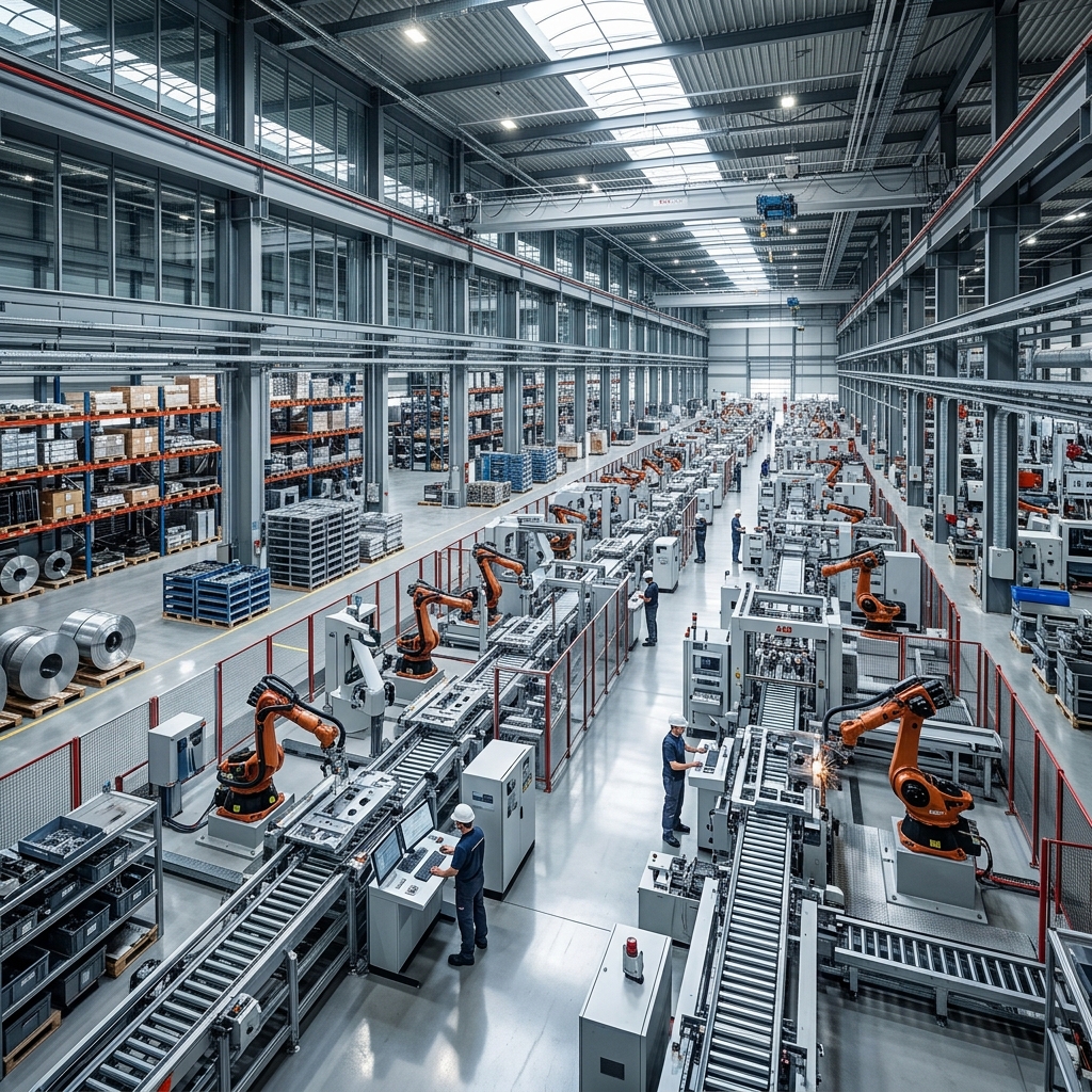 Planta da Indústria e Linha de Produção